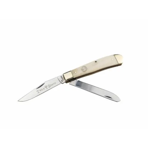 Boker 110826 Trapper Knife Smooth White Handle - Boker for sale at Smoke Wagon Firearms