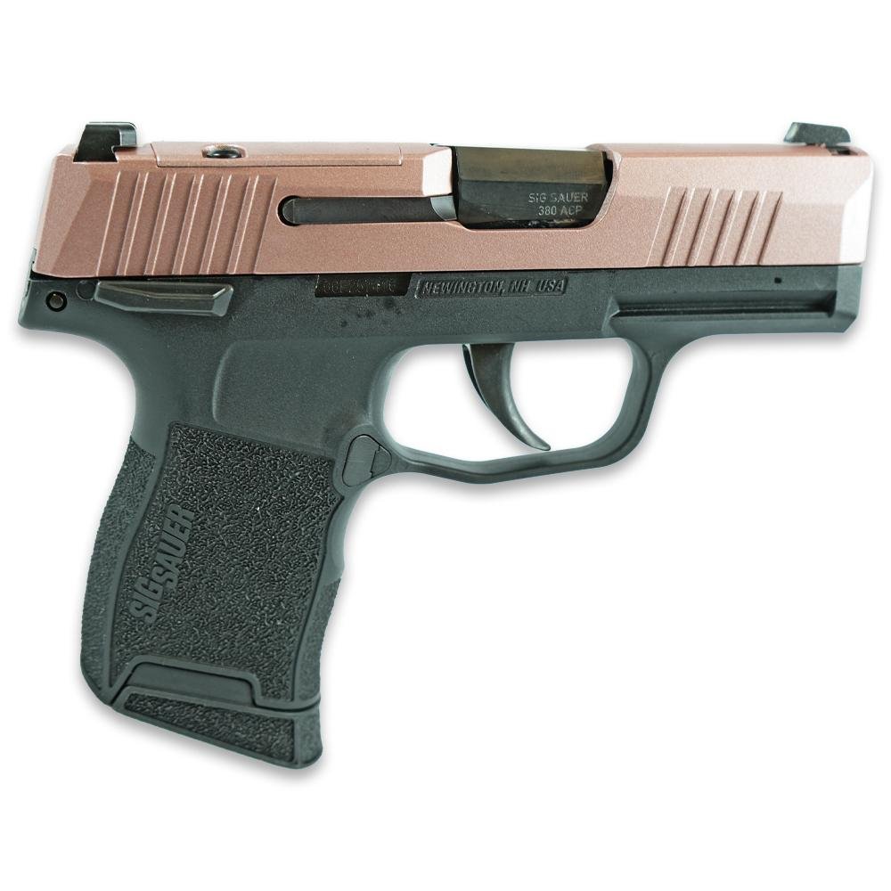 Sig Sauer P365 .380 Auto Pistol Custom Rose Sparkle 3.1 In 10-Rounds - Sig Sauer - 380 AUTO