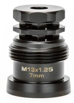 Griffin Armament TMEZM13X125 EZ Brake 7mm M13x1.25, 17-4PH Steel, Black