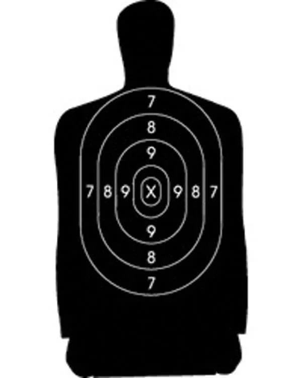 Speedwell B34 NRA Police Silhouette Targets 19"x27" 500 Pack - Speedwell Targets
