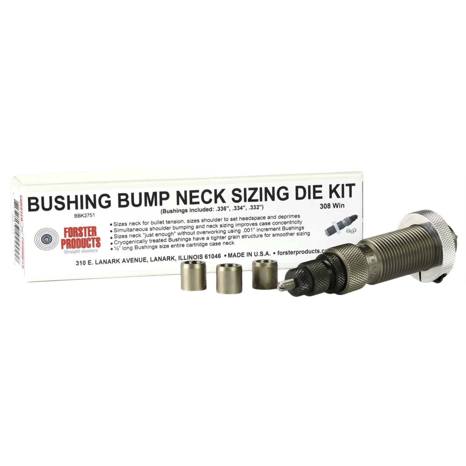 Buy Forster BBK2141 .223 Remington Bushing Bump Neck Die Kit online