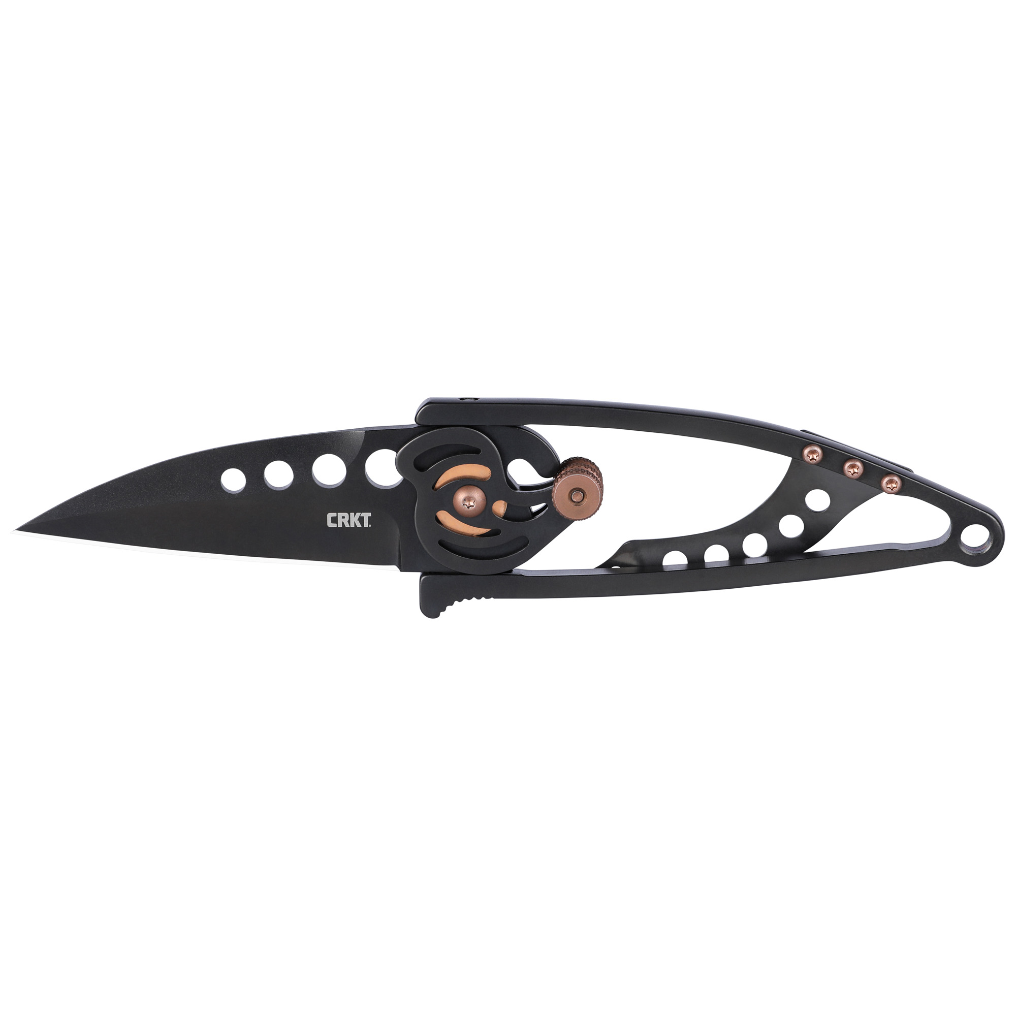 CRKT Snap Lock 2.55" Folding Drop Point Black TiNi Blade - Columbia River Knife & Tool