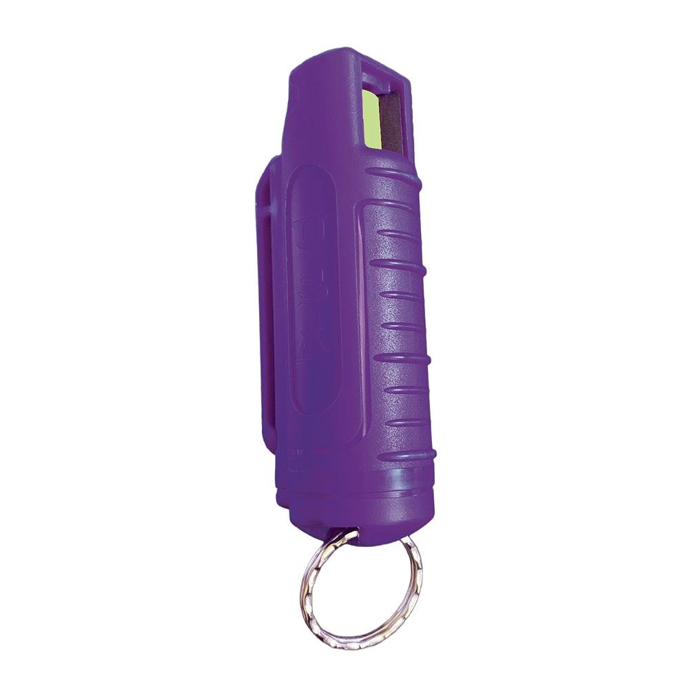 1/2 Oz. Pepper Spray W/Hard Case & Key Ring- Purpl - DNZ Products