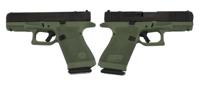 GLOCK 19 GEN6 ORS 9MM PISTOL OD GREEN 4" FXD COMM 3-15RD MAGS - Glock for sale at Smoke Wagon Firearms