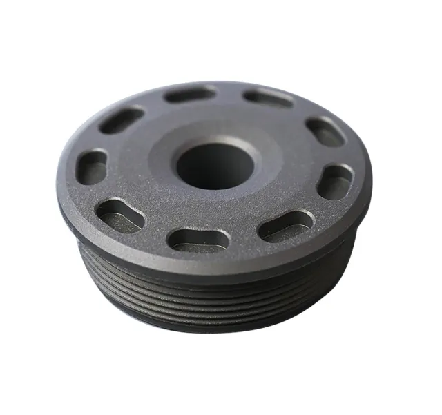 SilencerCo AC5390 Bravo Front Cap .30 Carbine Titanium Matte Black - SilencerCo - .30 Carbine
