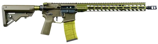 Stag 15005612 16" .223 Wylde Semi-Auto Rifle Green Hiperfire Trigger - Stag Arms LLC - 223 WYLDE for sale at Bang-Bang Tactical