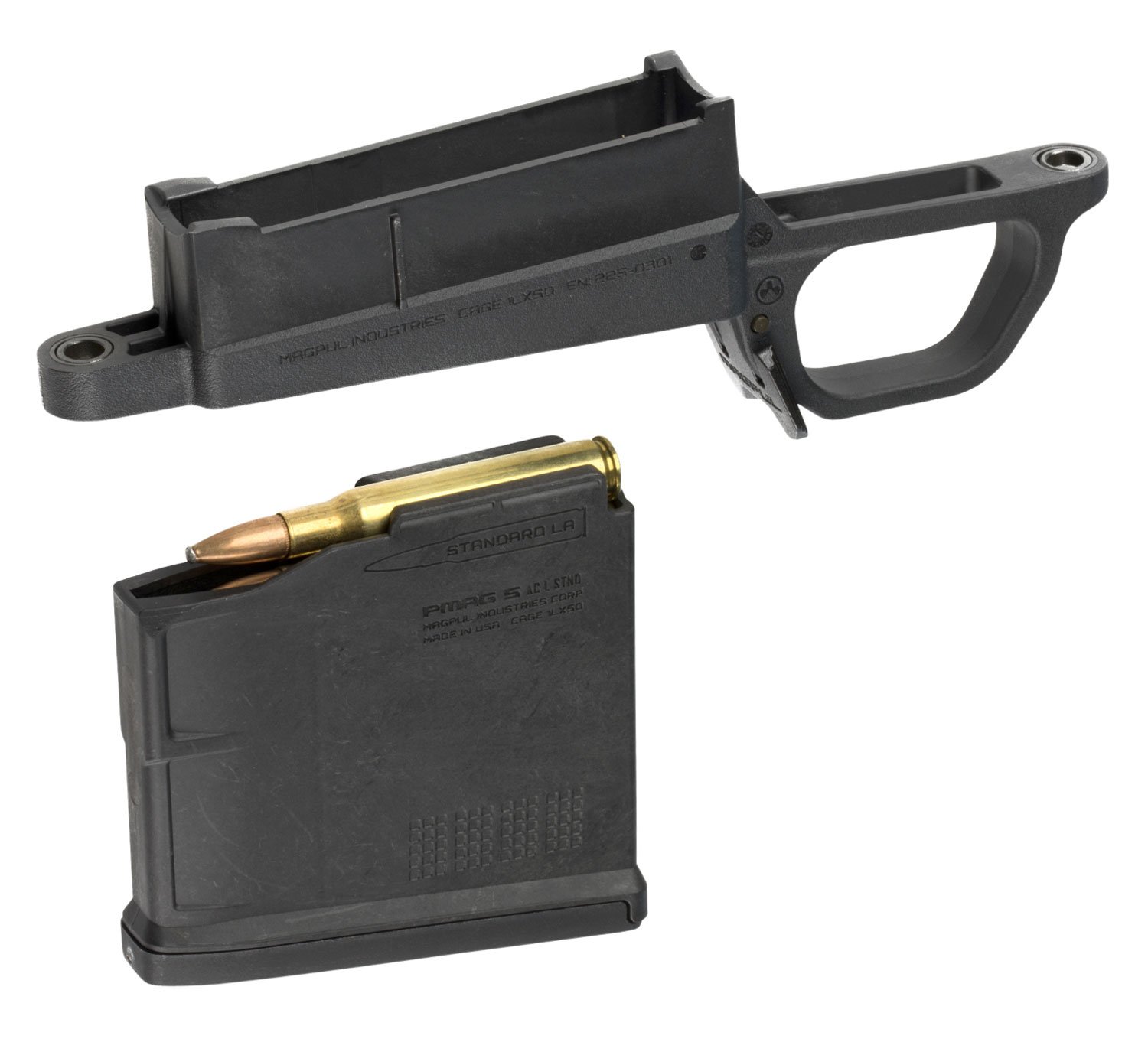 Magpul MAG489-BLK Magazine Well Black for Hunter 700 Long Action - Magpul Industries