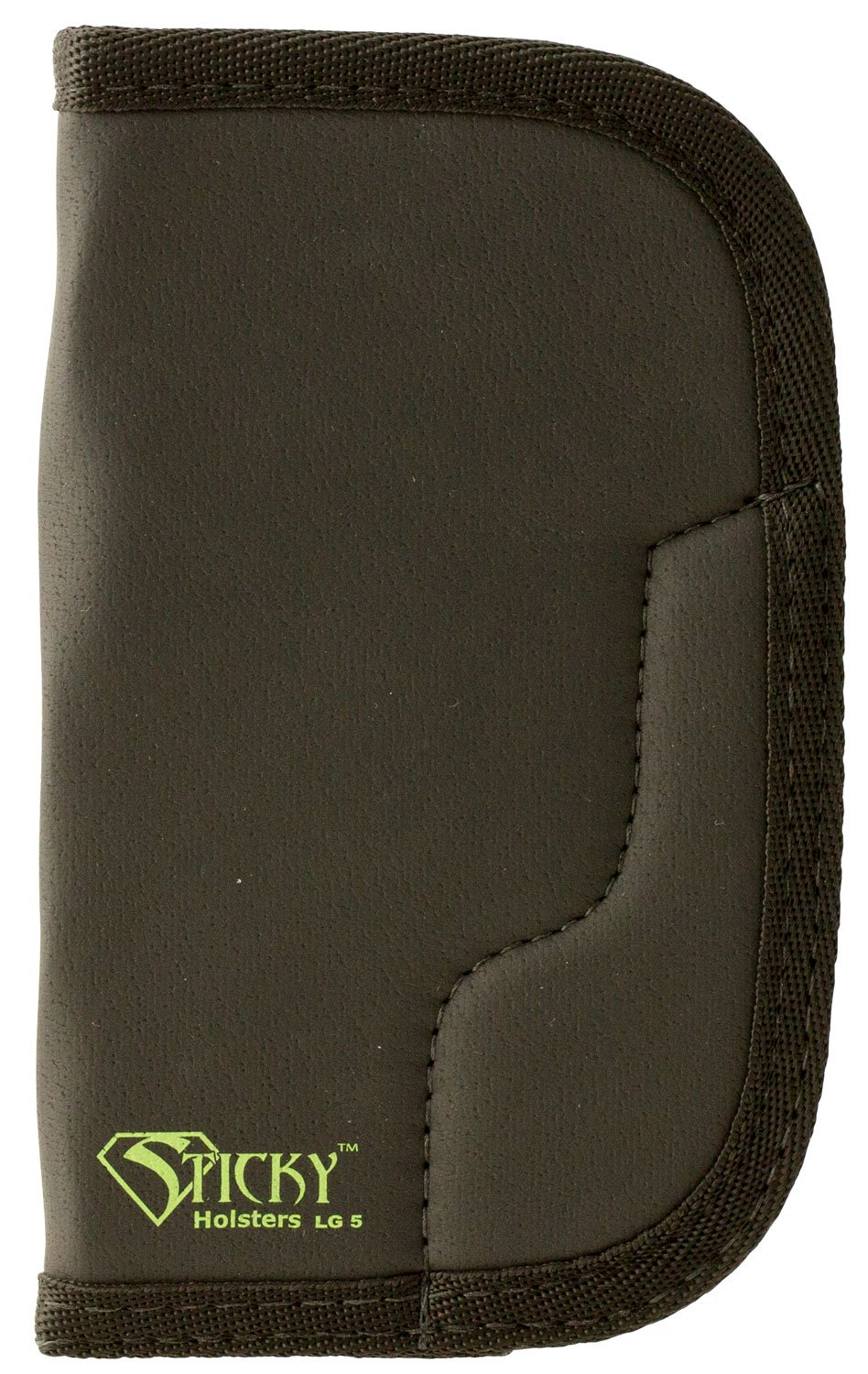 Buy Sticky Holsters LG5 Black/Green Ambidextrous Holster for 4" Revolvers online
