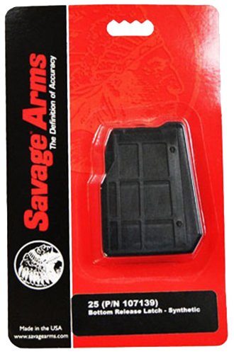 Savage Arms 55222 25 Black Detachable 4rd 22 Hornet Polymer - Savage Arms - 4RD