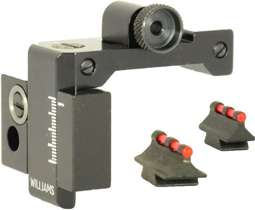 Williams Gun Sight FP Fire Sight Set, Winchester 94, Marlin 36, Black/Red, Steel & Fiber Optic, Weather Resistant, Rifle Optics - Williams Gun Sight Company