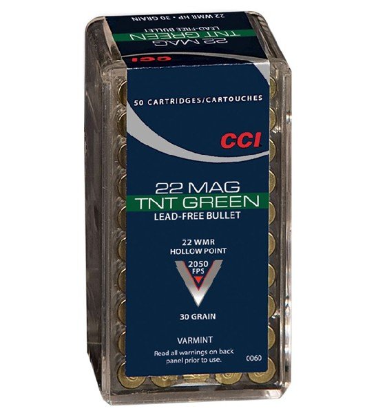 CCI 0063 Maxi-Mag TNT 22 WMR 30 gr Jacketed Hollow Point 50 Per Box/ 40 Cs - CCI - 22 WMR