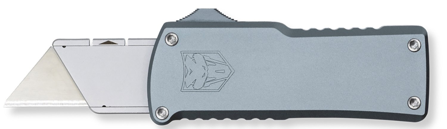 CobraTec CTOTFUTGRY OTF Utility Knife Grey - CobraTec Knives