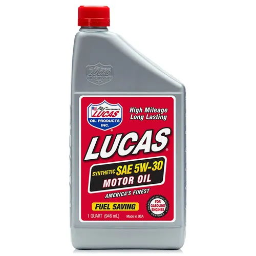 Lucas Oil Synthetic SAE High Mileage Motor Oil 1Qt Bottle - Lucas Oil