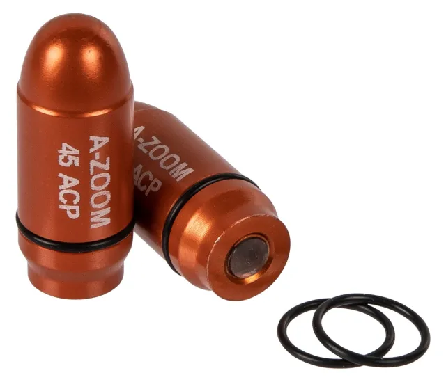 Pachmayr A-Zoom 17104 StrikerCap 45ACP Aluminum Pistol Snap Caps, 2-Pack - A-Zoom - 45 ACP