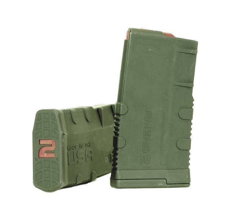 Amend2 MOD-2 Magazine 7.62X51 20-Round Polymer OD Green - Amend2 - 20RD
