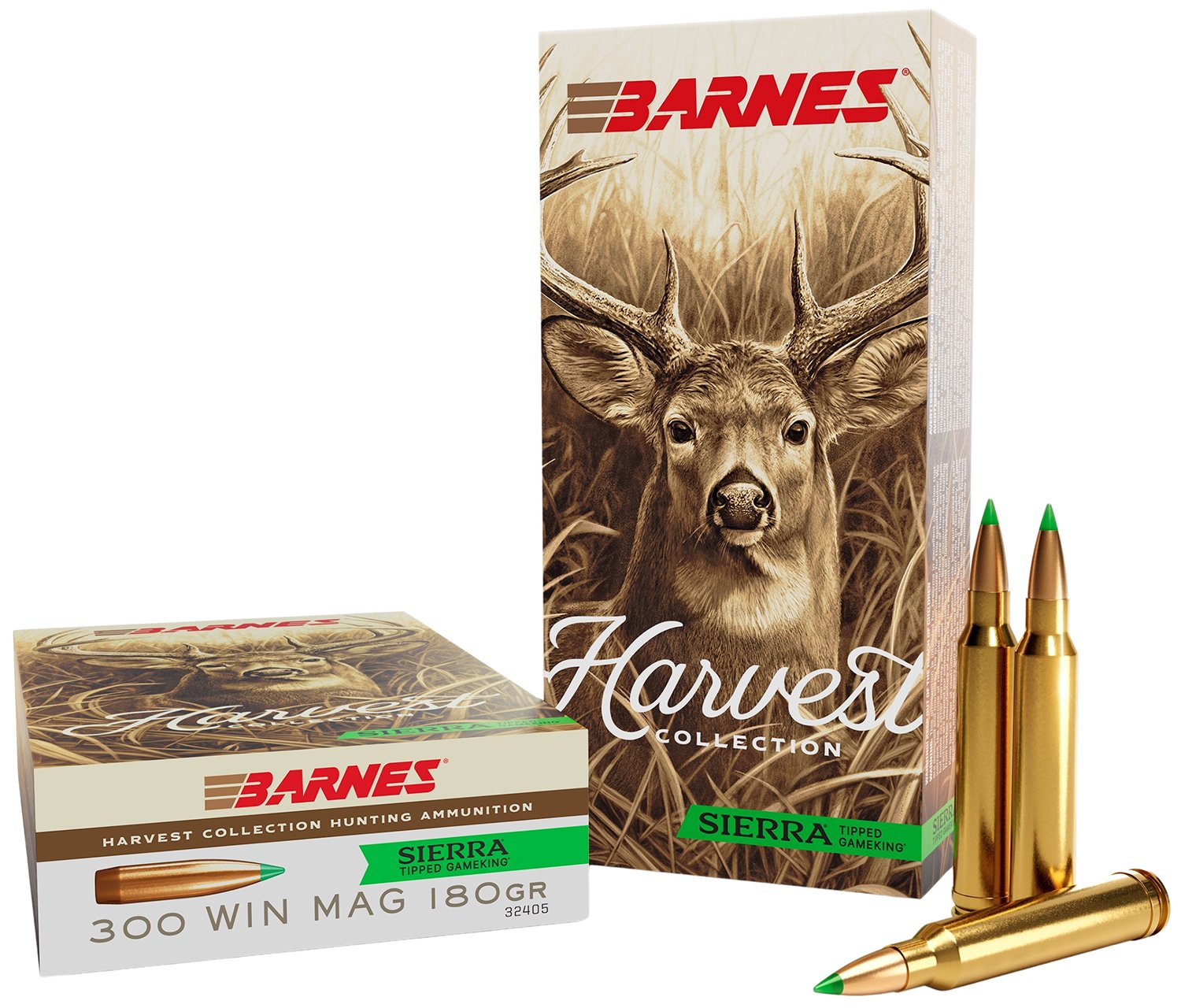 Barnes 32405 .300 WM 180Gr Sierra Tipped GameKing 20/Box Ammo - Barnes Bullets - 300 Win Mag