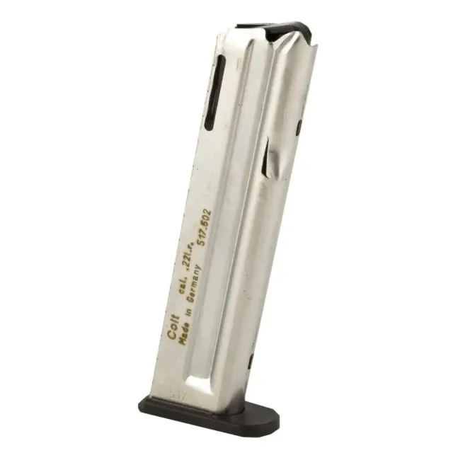 Walther 1911 Magazine 22 Lr 12 Rounds Stainless Steel Drop