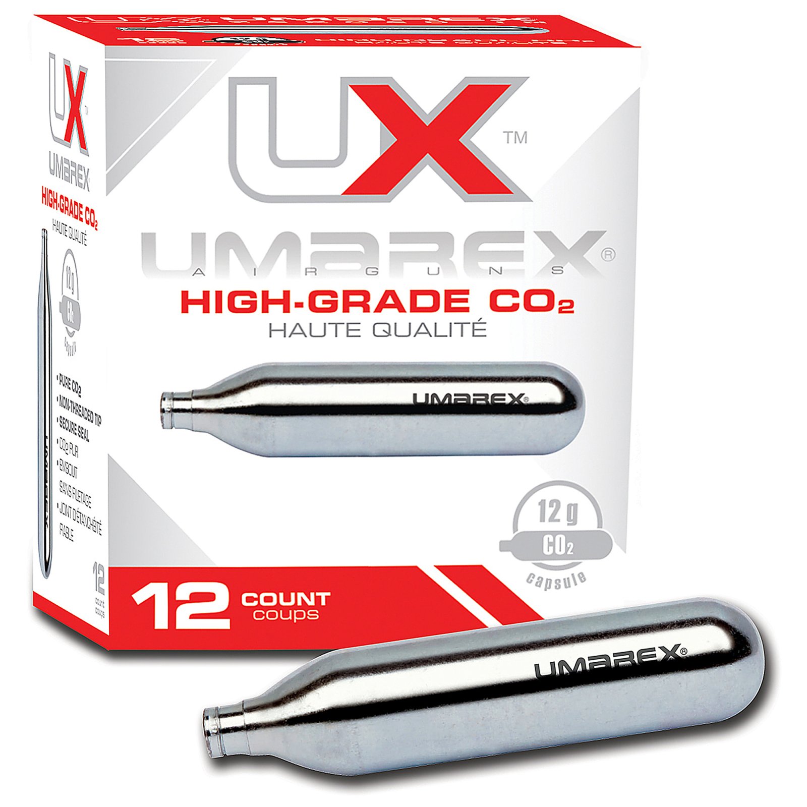 UMAREX Walther 12G CO2 Cylinder Pack of 12 (2252533) - Umarex Usa - 12 GRAM