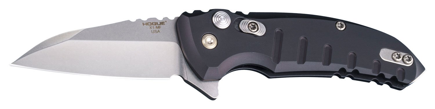 Buy Hogue 24160 X1 MicroFlip 2.75" Wharncliffe Blade Folding Knife Black Handle online