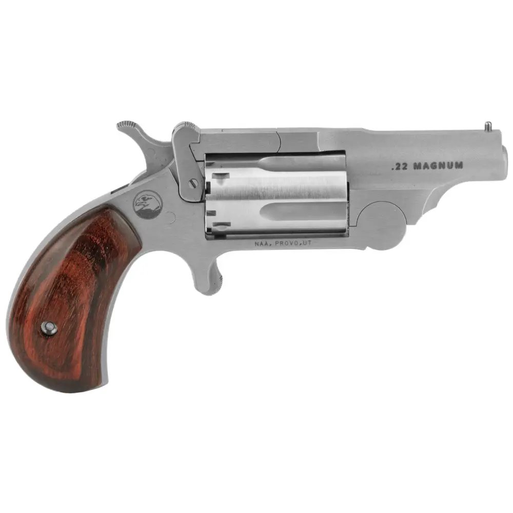 NAA 22MR Ranger II 22 WMR 5 Shot 1.63" Satin Stainless - NAA - .22 WMR