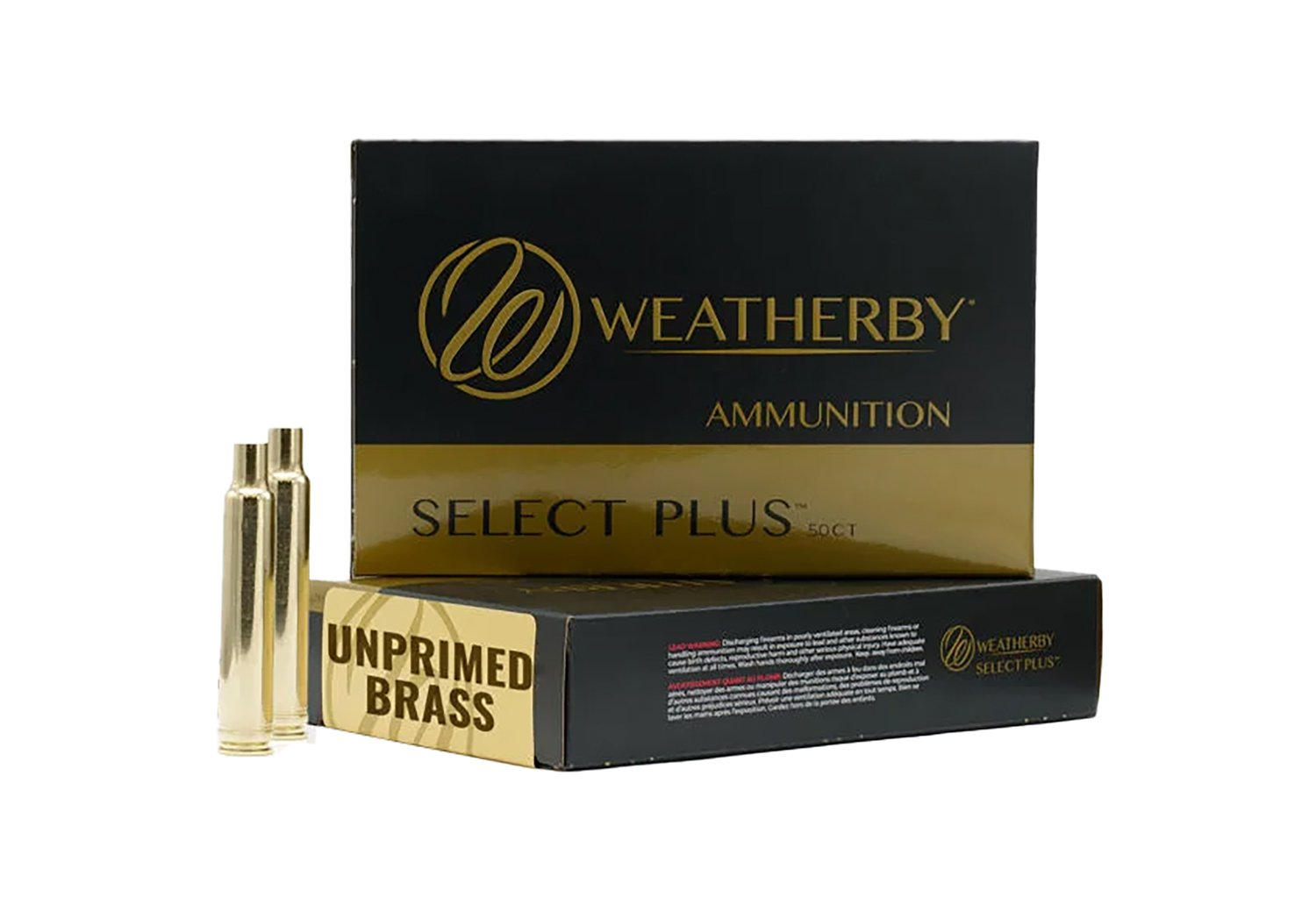 Weatherby BRASS300CT50 Select Plus Unprimed Cases 300 Wthby Mag Rifle... - Weatherby