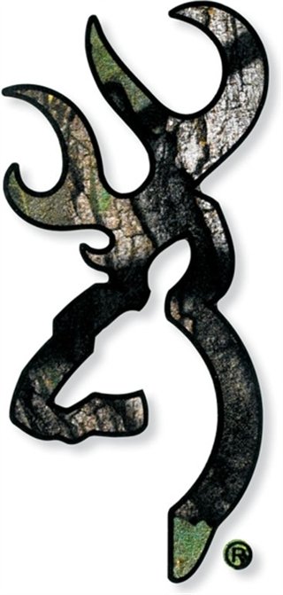 Browning 3922004716 Buckmark Decal White Vinyl Sticker 6" - Browning