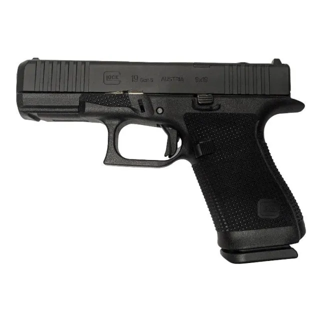 Glock 19 Gen 6 Handgun 9mm Luger 15rd Magazines (3) 4.02 Ported Barrel Black Cerakote Austria