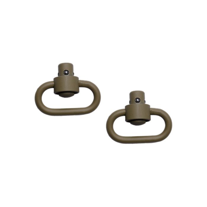 Grovtec GTSW253 Flat Dark Earth Push-Button Heavy Duty Swivel Set - Grovtec