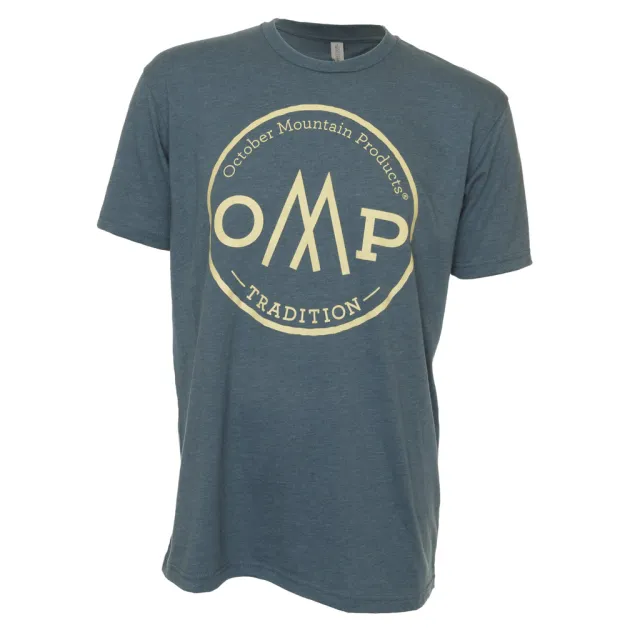 October Mountain Tradition Tee Indigo Small - October Mountain