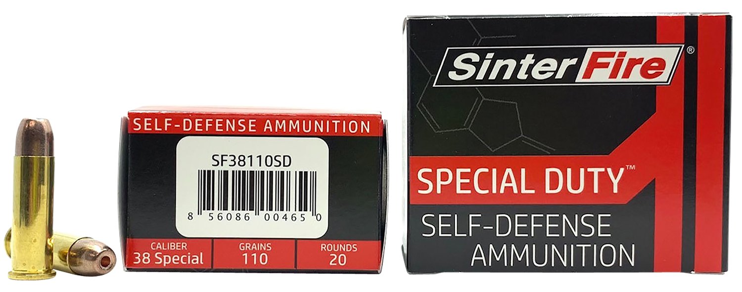 Buy SinterFire SF38110SD .38 Special 110gr Lead-Free Frangible HP 20/Box online