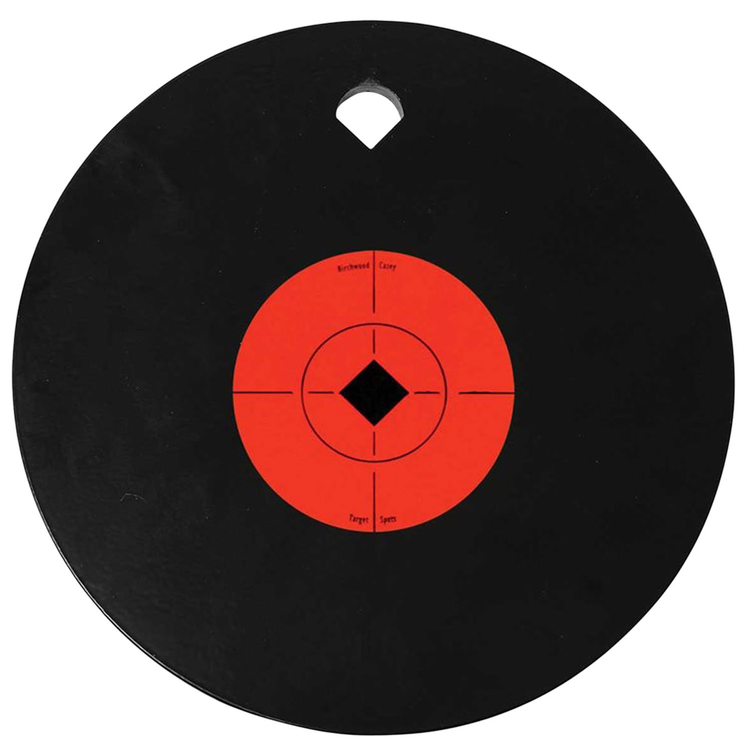 Birchwood Casey 47614 AR500 Steel Target 10 Inch Black/Orange 0.375 Inch - Birchwood Casey - 10"