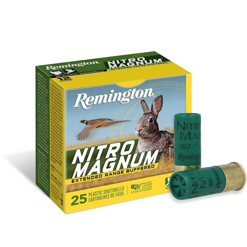 Remington 26674 Nitro Magnum 12 Gauge, 3in, 1 5/8 oz, 4 Shot, 1280 FPS, Upland Turkey Ammo - 25 Rounds - Remington Arms Company, LLC - 12 Gauge
