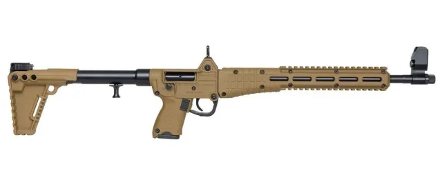 Kel-Tec SUB2000 Semi-Auto Rifle, Tan, .40 S&W Caliber, 16.25" Steel Barrel, 13 Capacity, Manual Safety - Kel-Tec for sale at Bang-Bang Tactical