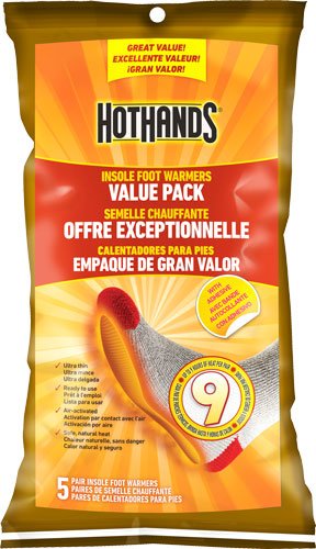 HotHands HFINS5PRUPDQE Insole Foot Warmer 9 Hour 5 Pairs - HotHands