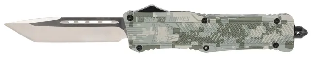 CobraTec LADCCTK1LTNS CTK-1 Large 3.75" OTF Tanto D2 Army DigiCamo - CobraTec Knives