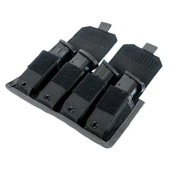 SW M&P Pro Tac 4 Pistol Mag Pouch: Durable Ballistic Nylon, Double Stitch, M.O.L.L.E. Attachments, 8.5x5.25x1.5 Inches - Smith & Wesson for sale at Gun Club HQ