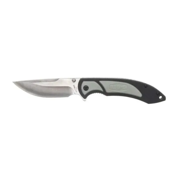 Buy Old Timer Trail Boss Drop Point Folder 3.5 in Blade Black TPE Handle online