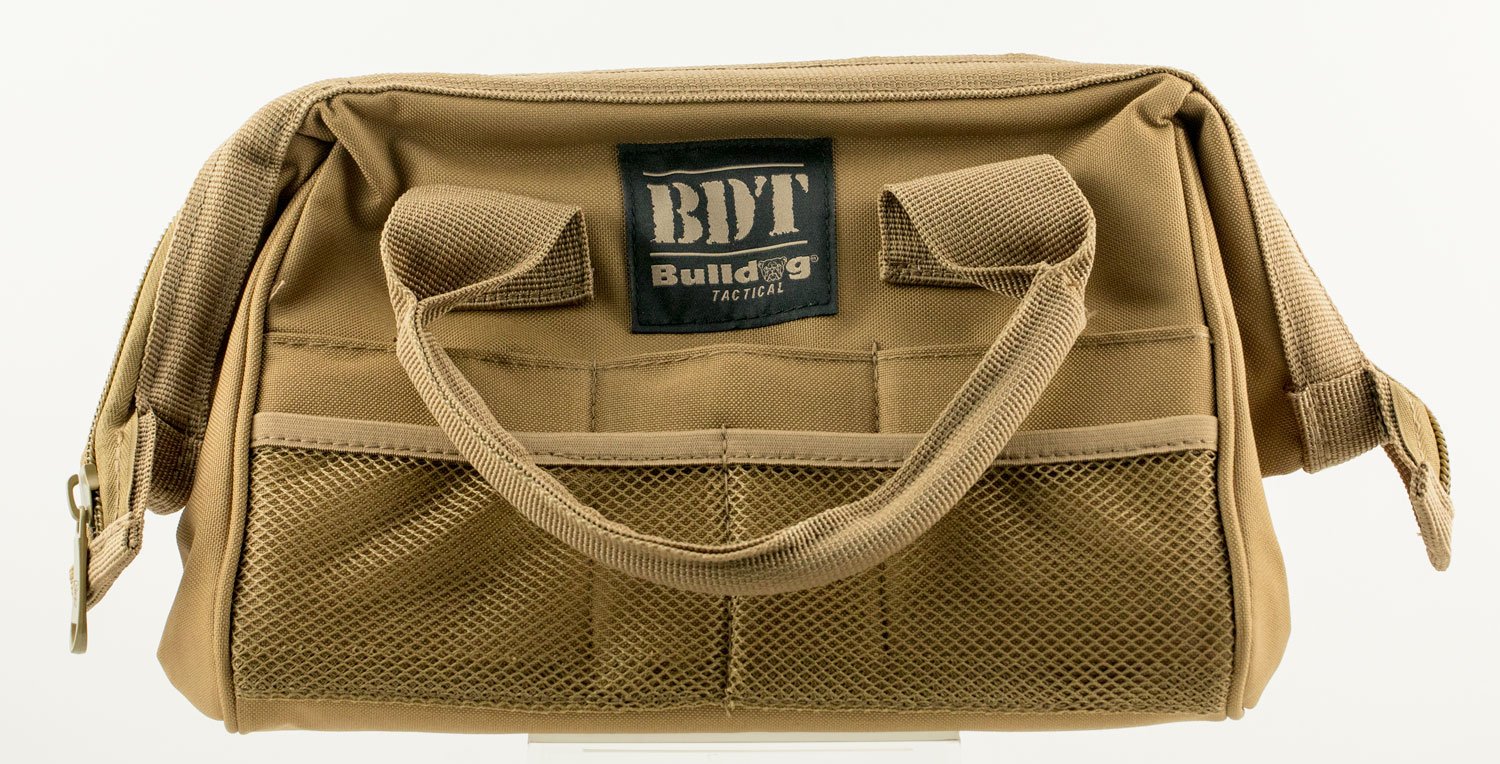 Buy Bulldog BDT405T Ammo Bag Tan 10 External Pockets Reinforced Steel Frame online