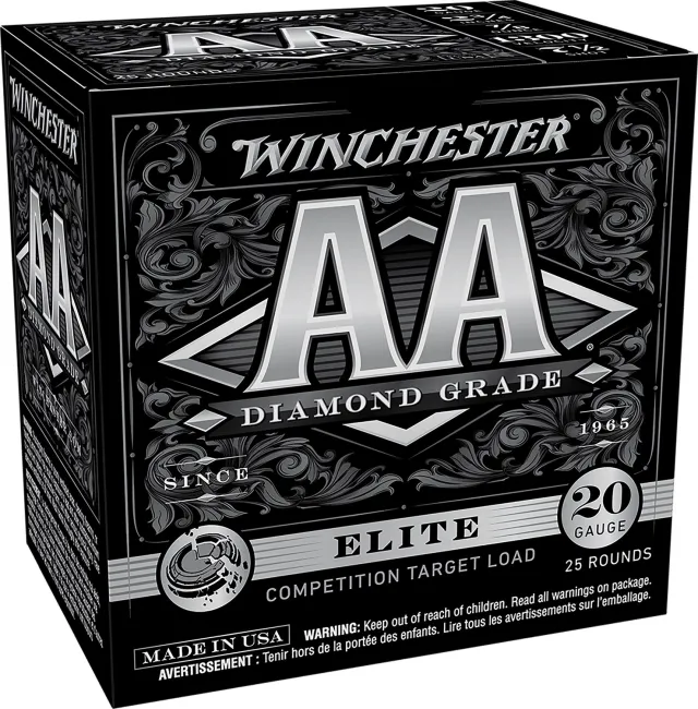 Winchester Ammo AADG207 AA Diamond Grade Elite Trap 20 Gauge 2.75" 7/8 oz 1300 fps 7.5 Shot 25 Bx/10 Cs
