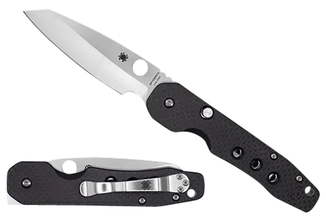 SPYDERCO Smock 3.39in Carbon Fiber/G-10 Laminate Knife (C240CFP) - Spyderco