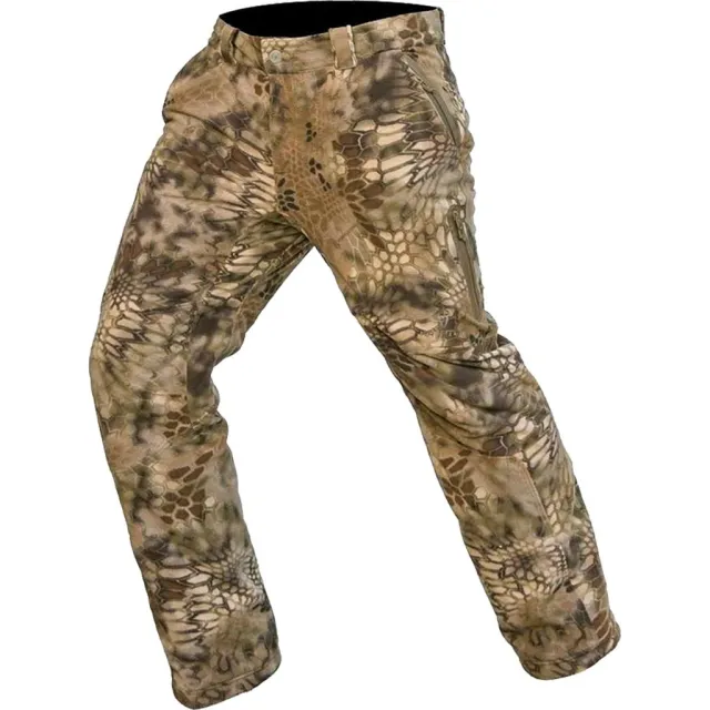 Kryptek 16VELBH5 Vellus Pant Highlander Large, Windproof, Waterproof