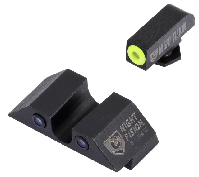 Buy Night Fision GLK003007YGZ Tritium Night Sights Glock 42/43/43X Black online
