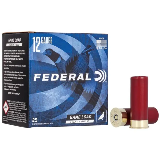 Federal Game-Shok Heavy Field 12 Gauge 2.75" 1 1/4 oz 1220 fps 7.5 Shot 25 Bx/10 Cs - Federal Premium Ammunition - 12 GAUGE 2.75"