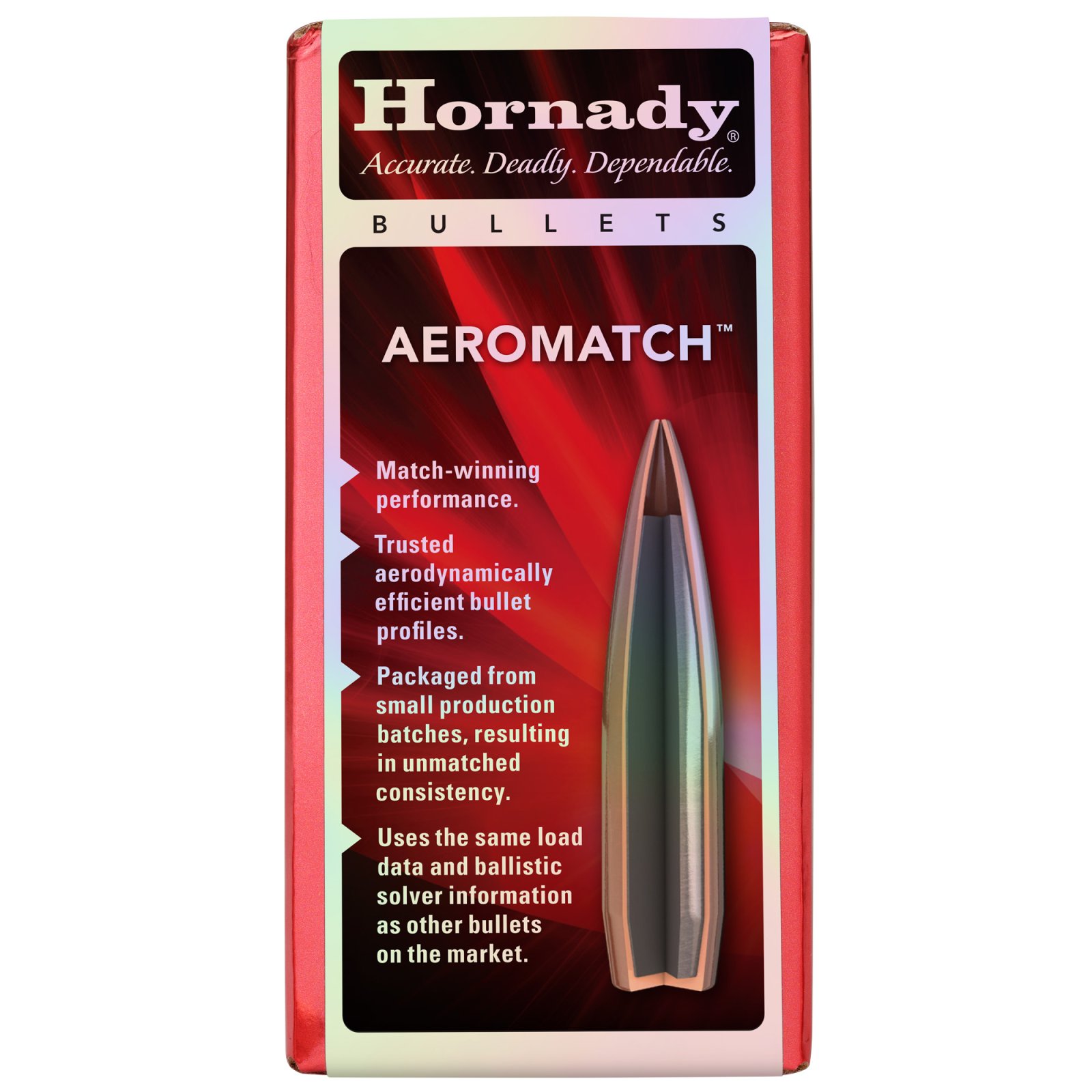 Hornady 22777 .224 77gr HPBT Match Bullets 100ct - Hornady Manufacturing Company - 22 CALIBER