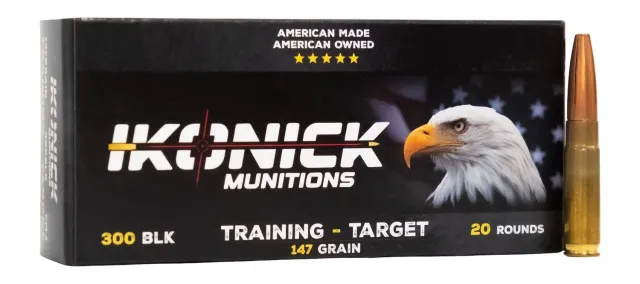 IKONICK IU300 147GR 300BO FMJBT 20Rd Rifle Ammo