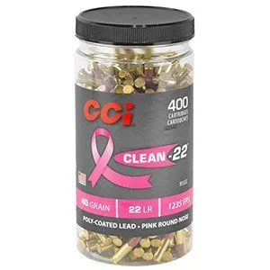 CCI 955CC Clean-22 22 LR 40 Grain Lead Round Nose 400 Rounds - CCI - 22 Long Rifle for sale at Bang-Bang Tactical