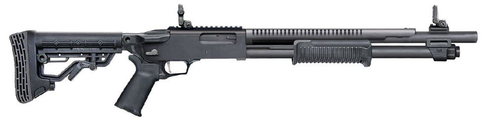 Mossberg 50762 590R 12 Gauge Shotgun 6+1 Magpul MBUS Black Synthetic - Mossberg - 12 Gauge