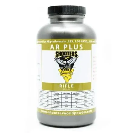 Shooters World D073-04 AR Plus Powder 1lb - Clean & Flash Suppressed - Shooter's World