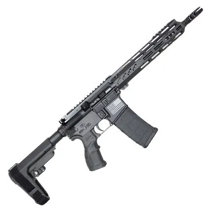 FosTech TECH STRYKER PISTOL 10.5" 300BLK BLACK 10.5" Barrel, 10" Mach 2 Handguard, Sba 3 Brace, Sabre Grip, 300 Blk, Forged