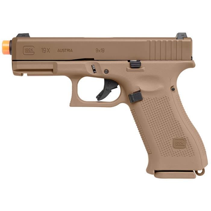 Buy Umarex GLOCK 19X Gen5 6mm BB 23 Round Blowback Coyote Tan online